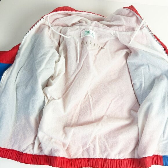 Vintage 80's Tiny Tots Original Kids 6 Hooded Tennis Jacket Full Zip Windbreaker - Picture 8 of 9
